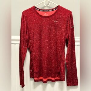 Women’s Nike long sleeve dri-fit running shirt-size M